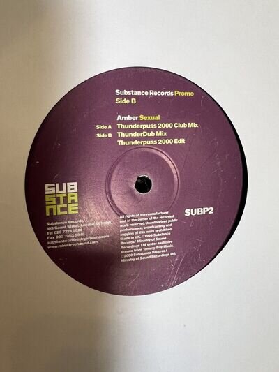 Amber -Sexual Thunderpuss 2000 Remixes 12" record 2001 SUBP2 *free Post* KRT1