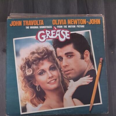 Grease Movie Soundtrack Vinyl Record - John Travolta & Olivia Newton-John