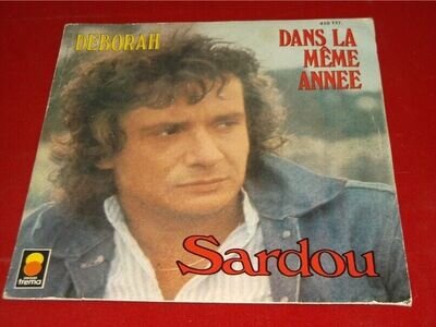 Michel Sardou: Deborah 1979 French 7" + handwritten lyrics