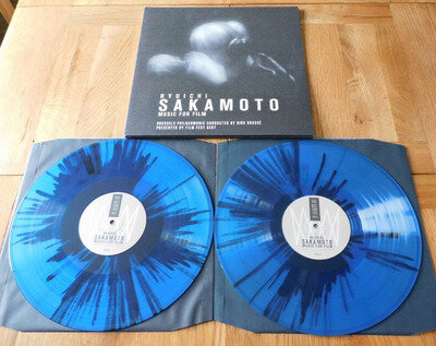 RYUICHI SAKAMOTO MUSIC FOR FILM Double LP Rare Blue Splatter Vinyl