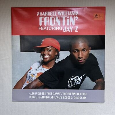 Pharrell Williams ft Jay-Z – Frontin' 12" Vinyl 2003 Hip Hop Breaks VG+