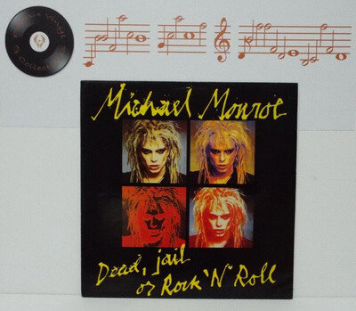 Michael Monroe Dead Jail Or Rock N Roll 12” Single A1U B1U Pressing - EX