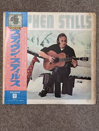 STEPHEN STILLS - STEPHEN STILLS LP 1974 RE INSERT JAPAN OBI Strip ATLANTIC Rare