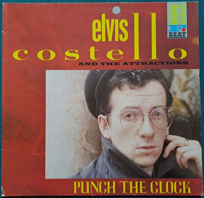 ELVIS COSTELLO - PUNCH THE CLOCK - 12" VINYL LP ALBUM RECORD & INNER EX+