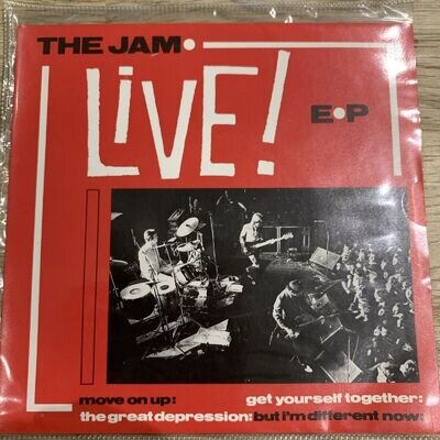 The Jam - Live! EP (Move On Up/Great Depression...) - 7 inch Music Vinyl Record