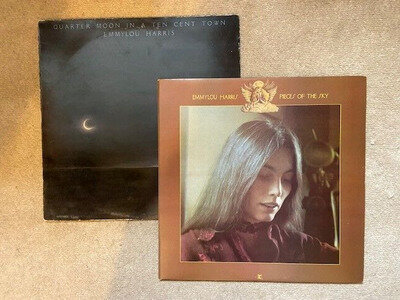 Emmylou Harris: LPs x 2- Pieces of the Sky/Quarter Moon In A Ten Cent Town