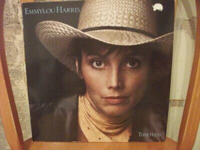 Emmylou Harris Thirteen LP Vinyl Record Album 1986 925352-1 Warner Bros. EX-