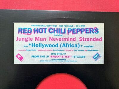 Red Hot Chili Peppers 12” – Jungle Man Promo Sampler