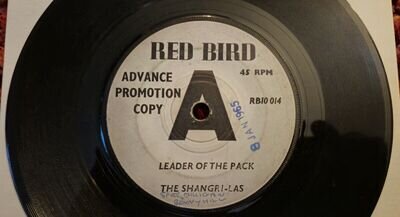 The Shangri-Las - Leader Of The Pack UK Demo RARE 7 Inch Vinyl