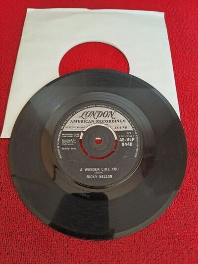 Ricky Nelson - A Wonder Like You - 7" Vinyl (B24)