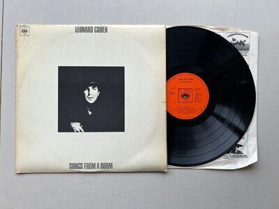 Leonard Cohen - Songs From A Room - 1969 UK 1st Press LP - EX Audio