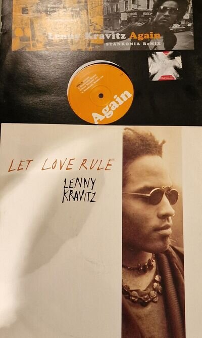 Lenny Kravitz bundle 2 x 12" vinyl records - Let Love Rule & Again (Promo)