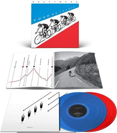 Kraftwerk 'Tour De France' 2x12" Red / Blue Vinyl - NEW