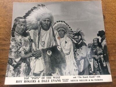 Roy Rogers Dale Evans Hardy Record Co Western Film North American Red Indians 45