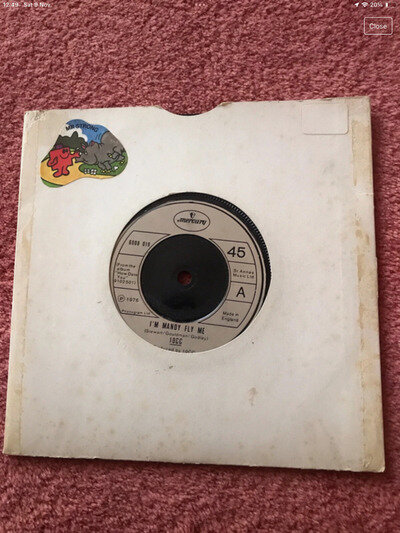 10cc - I'm Mandy Fly Me, 1976 7" Single.