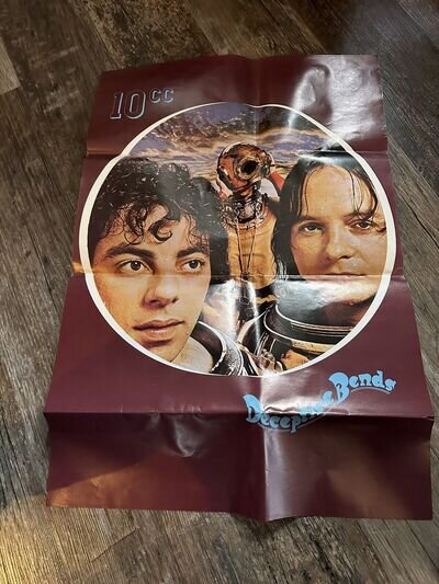 10cc / Hipgnosis: stunning and super rare 1977 'Deceptive Bends' promo poster!!