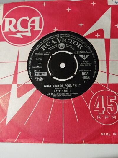 Kate Smith - What Kind Of Fool Am I? (RCA 1546)