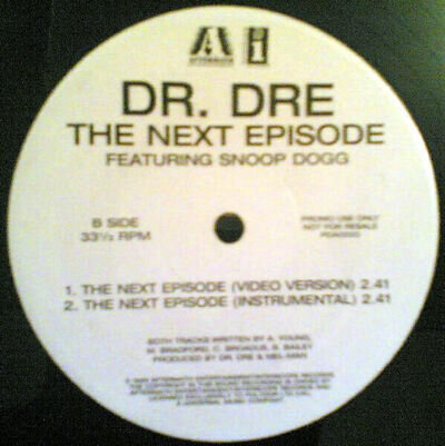 Dr. Dre Featuring Snoop Dogg - The Next Episode (12", Promo) (Very Good Plus (VG