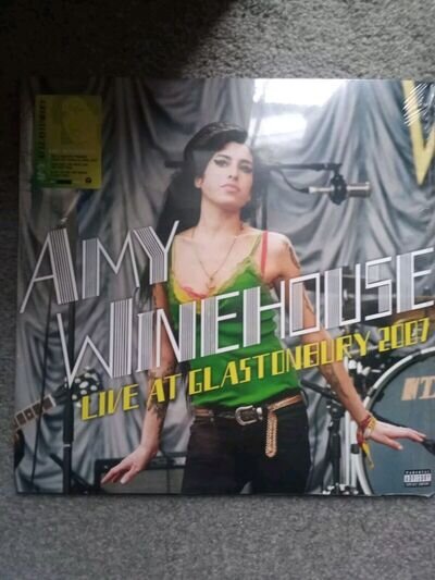 Amy Winehouse - Live At Glastonbury x2 LP, Ltd Edition Clear Vinyl 2022 Sealed