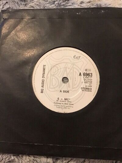 Big Audio Dynamite - E=MC2/This Is Big Audio Dynamite.7” Vinyl.1986