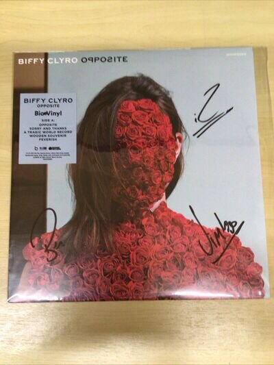 SIGNED-BIFFY CLYRO-LP-OPPOSITE 11 TRACK LTD EDITION IN ORIG. STICKERED SLV-M/UNP