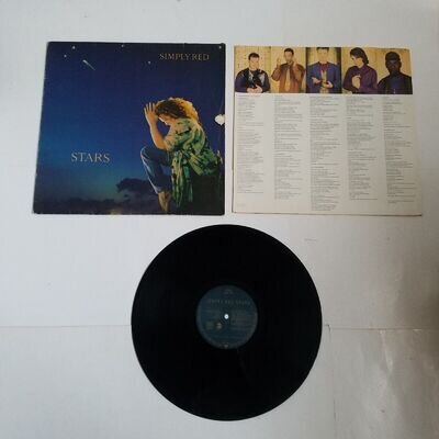 Simply Red – Stars - 12" Vinyl LP & Lyric Inner 1991 - EastWest – WX 427