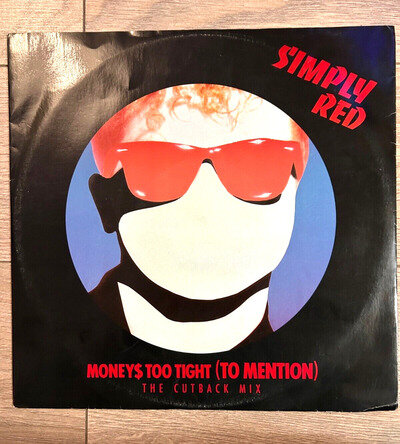 Simply Red Moneys Too Tight To Mention 12” Single Vinyl Rec ERK9TX A1/B1 Pop 80s