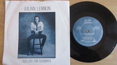 Julian Lennon Too Late For Goodbyes 7" 1984 **VG+/NEAR MINT**