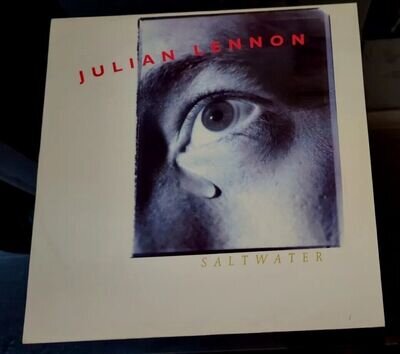 Julian Lennon Saltwater 12" Vinyl Single 1991 John Beatles Interest 90s Pop Rock