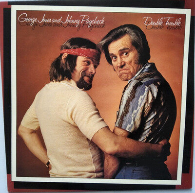 George Jones And Johnny Paycheck – Double Trouble LP Album vinyl record NM