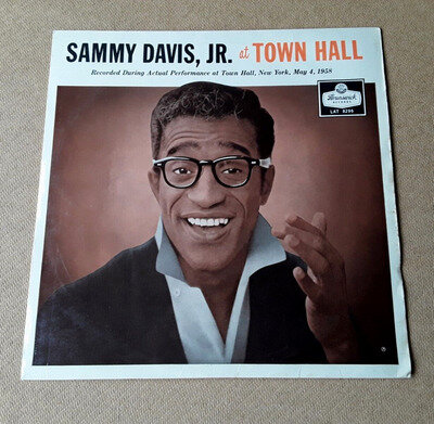 SAMMY DAVIS JR. at Town Hall LP (1958 LAT 8296) Rare Live LP in Glossy Sleeve