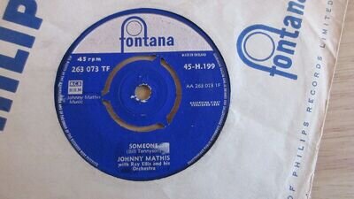 Johnny Mathis Someone/They Say It's Wonderful 7" 1959 **EX- **