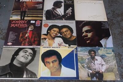 9 X Job Lot Bundle of JOHNNY MATHIS Music 12' Vinyl Records - L29