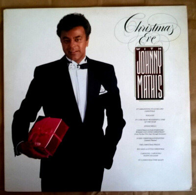 JOHNNY MATHIS Christmas Eve With Vinyl EX/EX 1986 Stereo LP Record Album 4501441