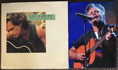 JOHN MELLENCAMP,POP SINGER,VINTAGE 1989 12” 45rpm,+GENUINE HAND SIGNED PHOTO.COA