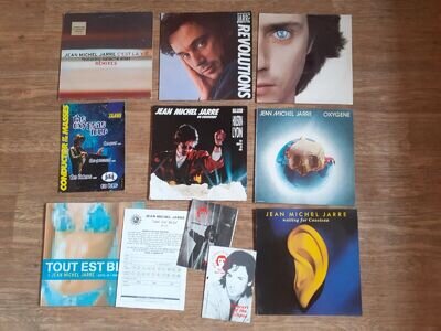 11 x jean michel Jarre vinyl collection / fan club