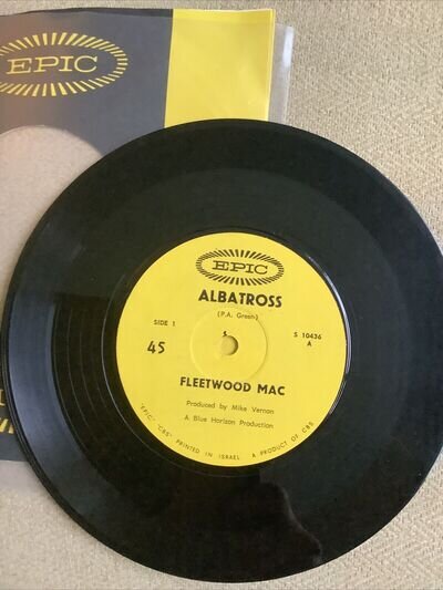 Fleetwood Mac Albatross Israeli Epic Label EX