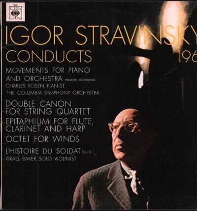 SBRG72007 Igor Stravinsky Conducts 1961 LP vinyl UK Cbs stereo - sleeve has