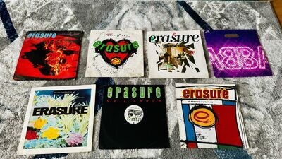 Erasure 12 Inch Vinyl Record Singles Lot Job