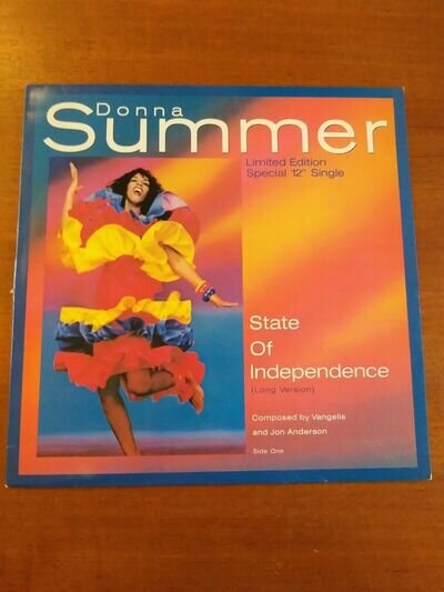 Donna Summer State of Independence (Vinyl 12'' Single 1982) Near Mint