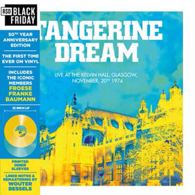 PRESALE- TANGERINE DREAM LIVE AT KELVIN HALL, GLASGOW- Vinyl 2LP BLUE/YELLOW