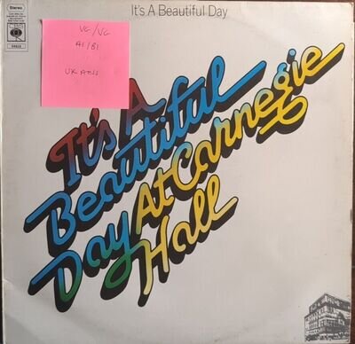 It's A Beautiful Day At Carnegie Hall Vinyl Record VG/VG CBS64929 1972 1st Press