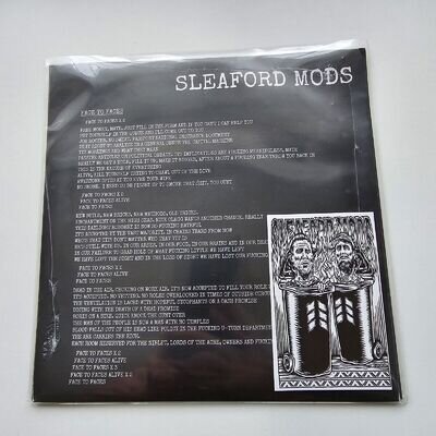 Sleaford Mods - Face To Faces - 7" Vinyl - SEALED & FREE STICKER!