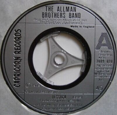 THE ALLMAN BROTHERS BAND: JESSICA (Capricorn) 1973 7" Single