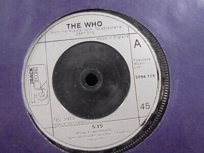 THE WHO " 5.15 " Or. UK TRACK 7" EX+ COND.