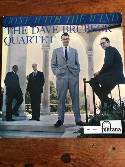 The Dave Brubeck Quartet Gone With the Wind LP EX Mono UK - Cool Jazz