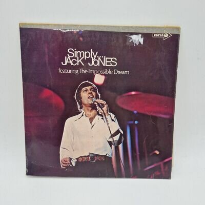 SIMPLY JACK JONES FEATURING THE IMPOSSIBLE DREAM CORAL VINYL LP CPS 84 1972