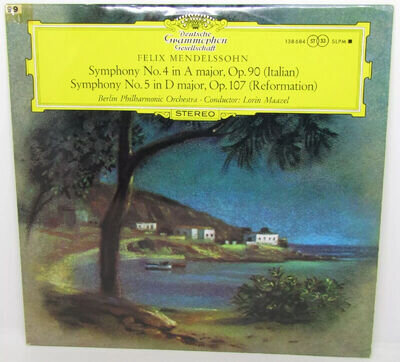 Felix Mendelssohn Symphony No. 4 & 5 - Lorin Maazel LP Vinyl LP24