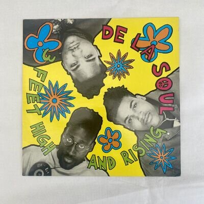 DE LA SOUL – 3 Feet High And Rising - Original Vinyl LP - 1989 - HIP HOP - VGC