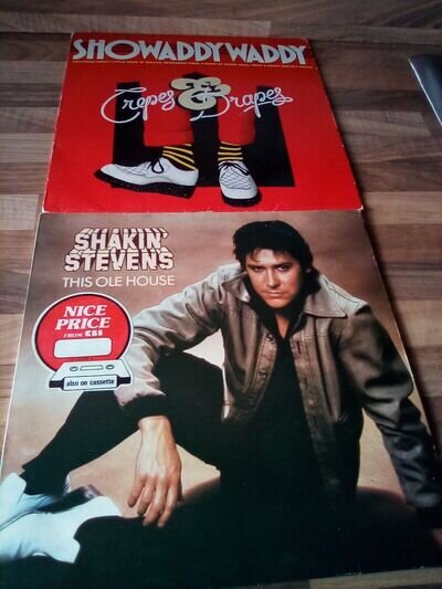 Shakin' Stevens /Showaddywaddy. x2 vinyl lp. This ole house/Crepes and drapes